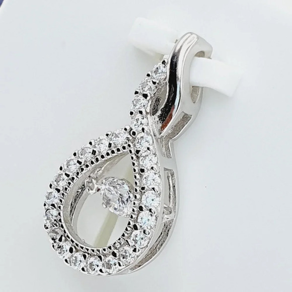 "#925 Sterling Silver Cubic Zircon Pendant for Women/Girls, US925P1131 - Picture 3 of 10